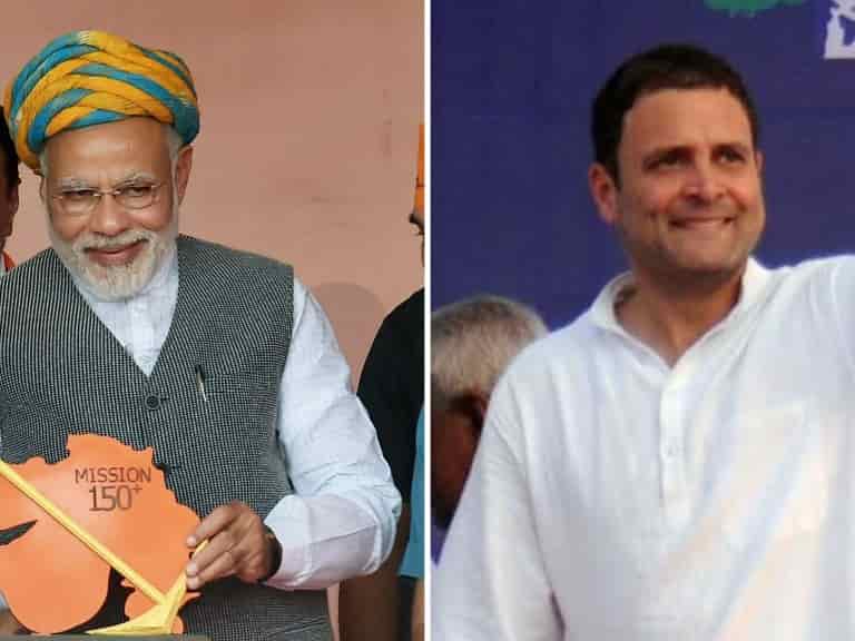 File photo of Narendra Modi and Rahul Gandhi.
