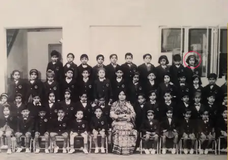 At school. (Courtesy of Susmita Mohanty)